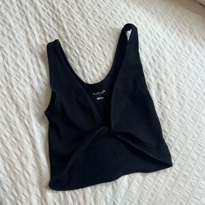 Urban Outfitters Black Ribbed Tank Top